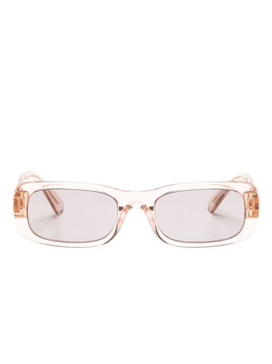 Pink Miu Glimpse Rectangle-frame Sunglasses