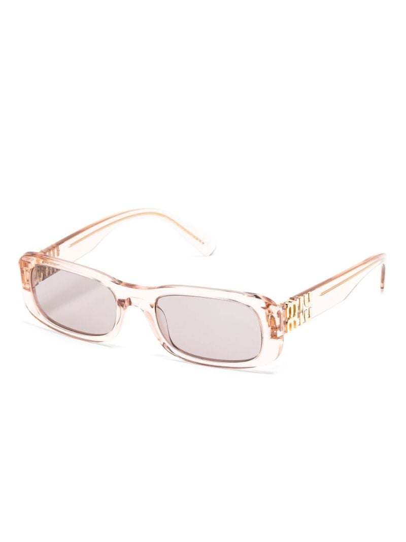 Pink Miu Glimpse Rectangle-frame Sunglasses