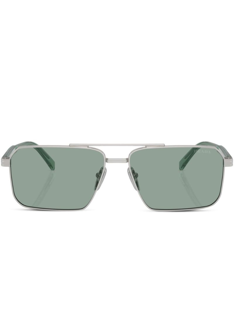 Silver Pilot Frame Sunglasses