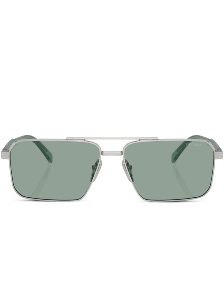 Silver Pilot Frame Sunglasses