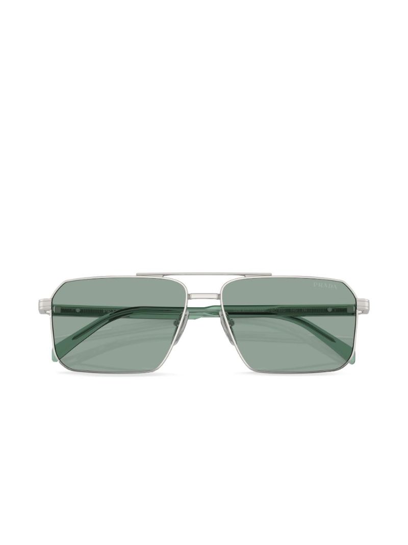Silver Pilot Frame Sunglasses