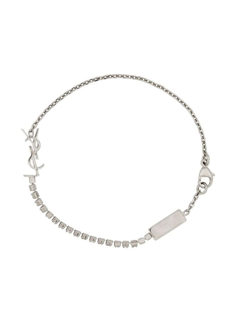 Silver-tone Opyum Crystal Bracelet