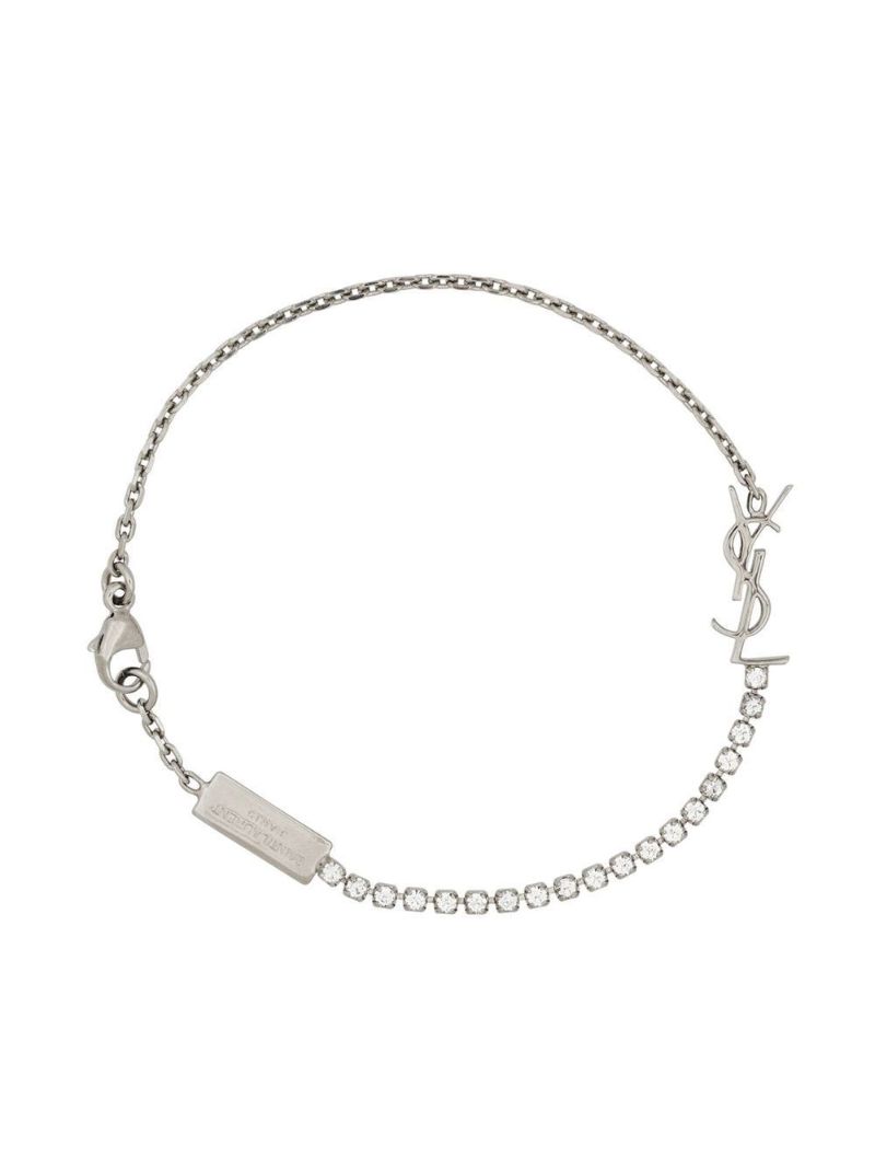 Silver-tone Opyum Crystal Bracelet