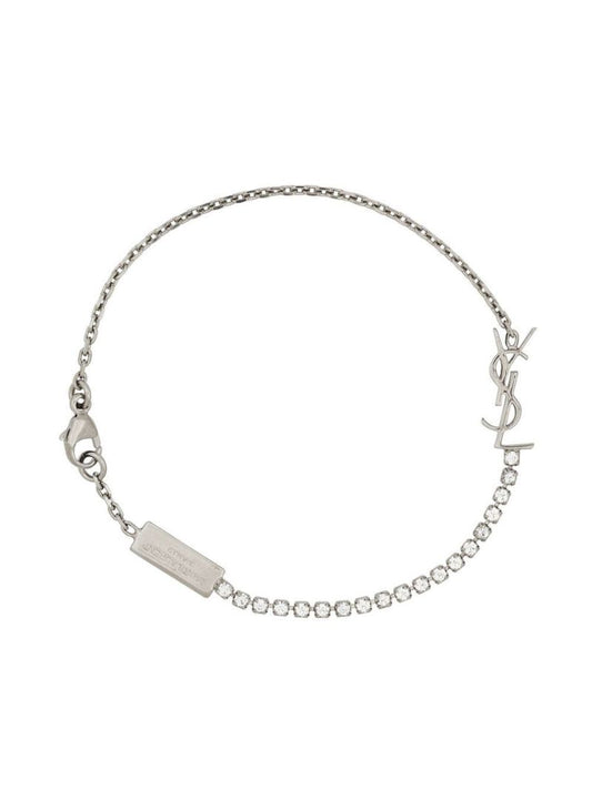 Silver-tone Opyum Crystal Bracelet
