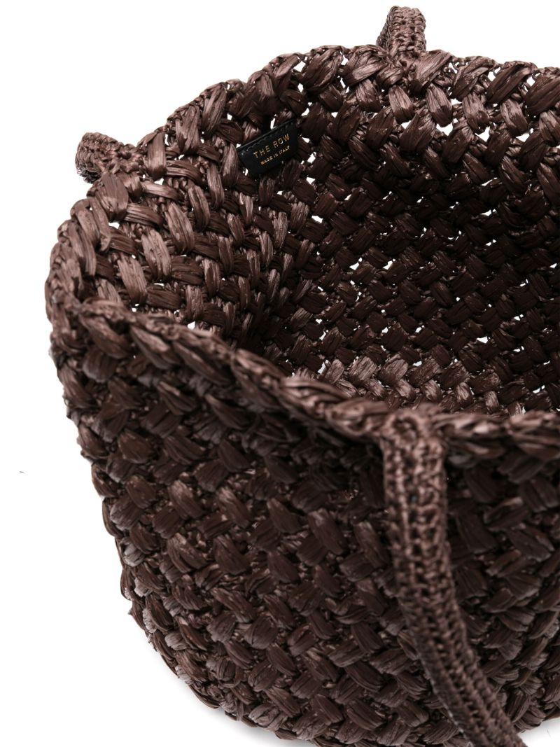 Brown Estelle Raffia Tote Bag