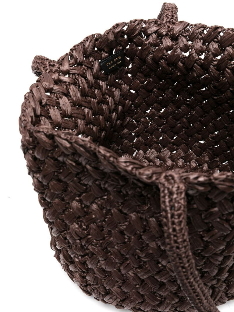 Brown Estelle Raffia Tote Bag