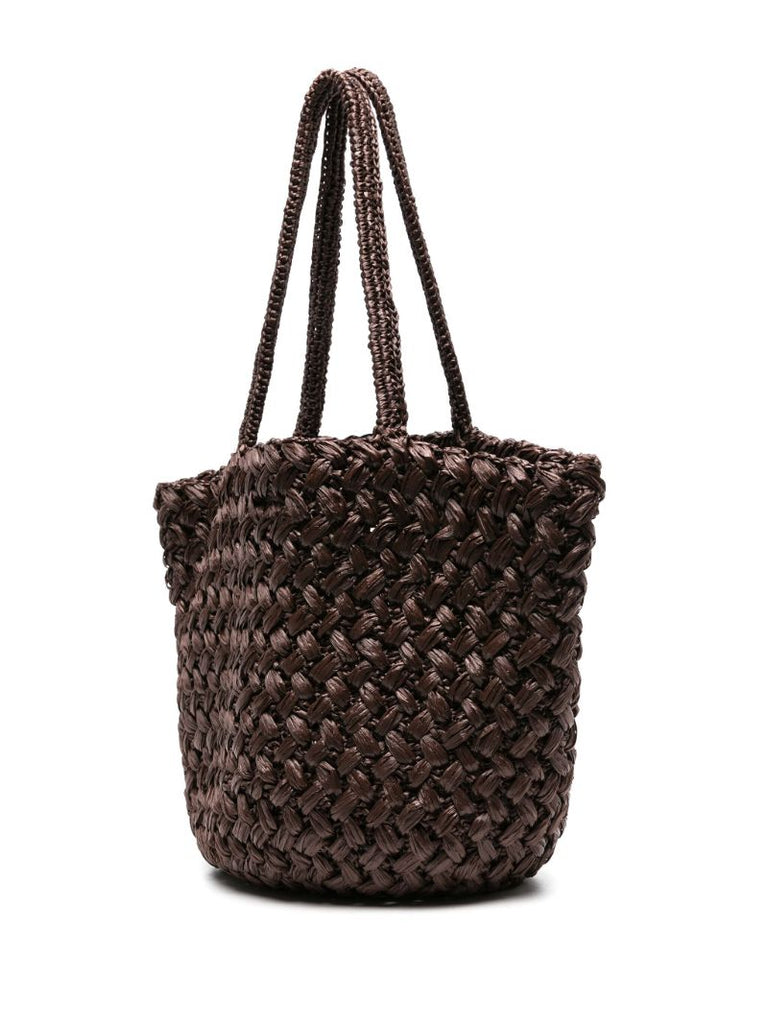 Brown Estelle Raffia Tote Bag