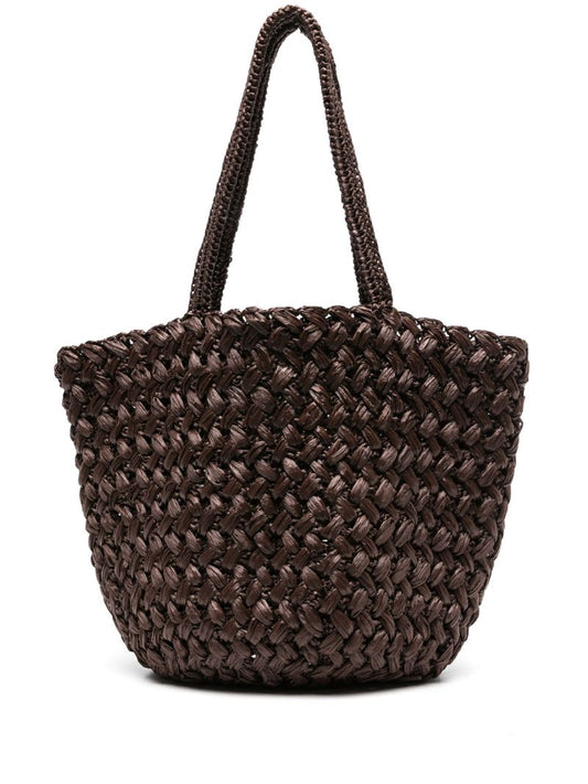 Brown Estelle Raffia Tote Bag