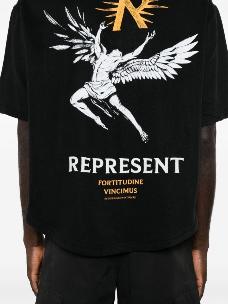 Black Icarus Lyocell Shirt
