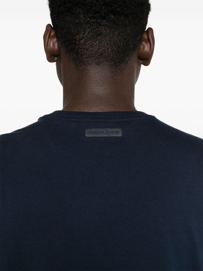 Blue Emersen Logo-print T-shirt