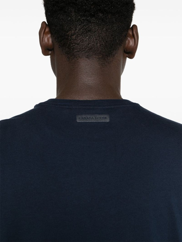 Blue Emersen Logo-print T-shirt