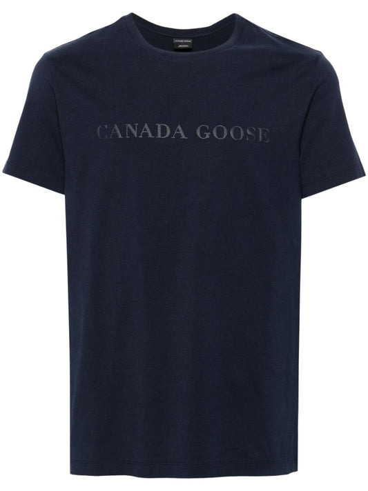 Blue Emersen Logo-print T-shirt