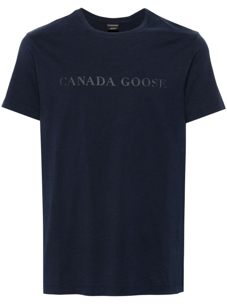 Blue Emersen Logo-print T-shirt