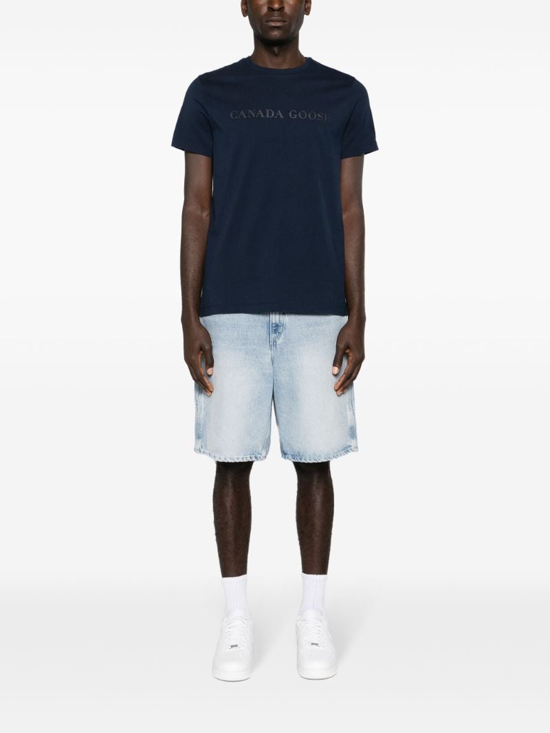 Blue Emersen Logo-print T-shirt
