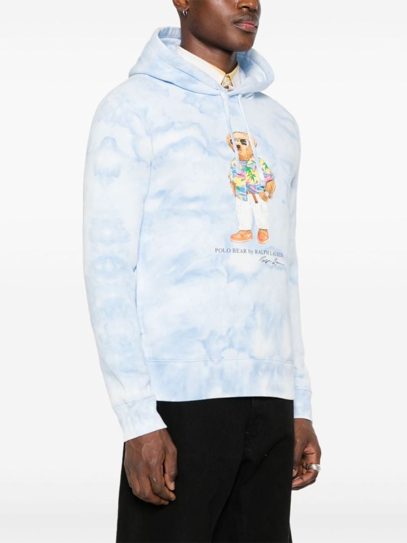 Blue Polo Bear Fleece Hoodie