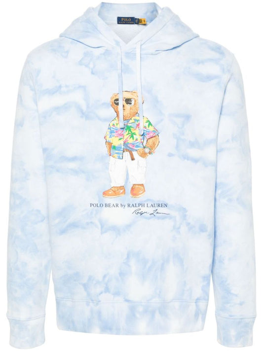 Blue Polo Bear Fleece Hoodie
