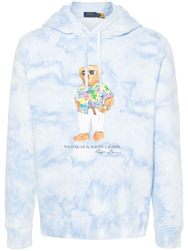 Blue Polo Bear Fleece Hoodie