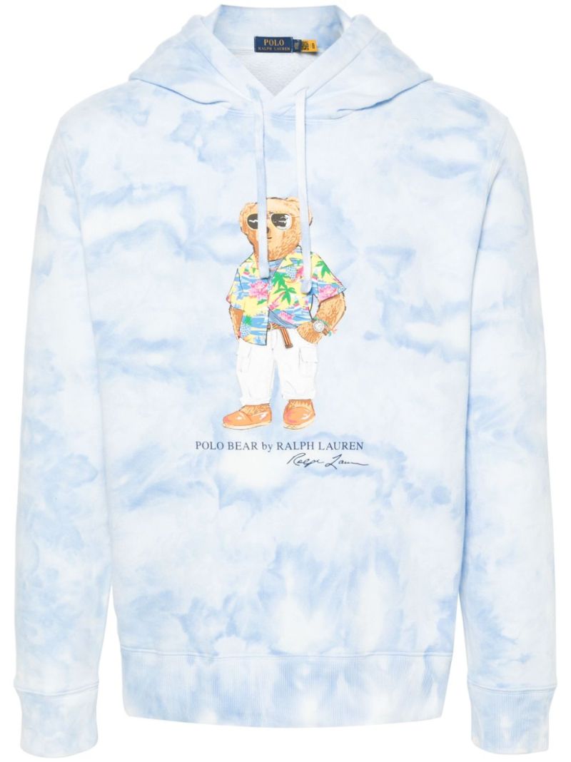 Blue Polo Bear Fleece Hoodie