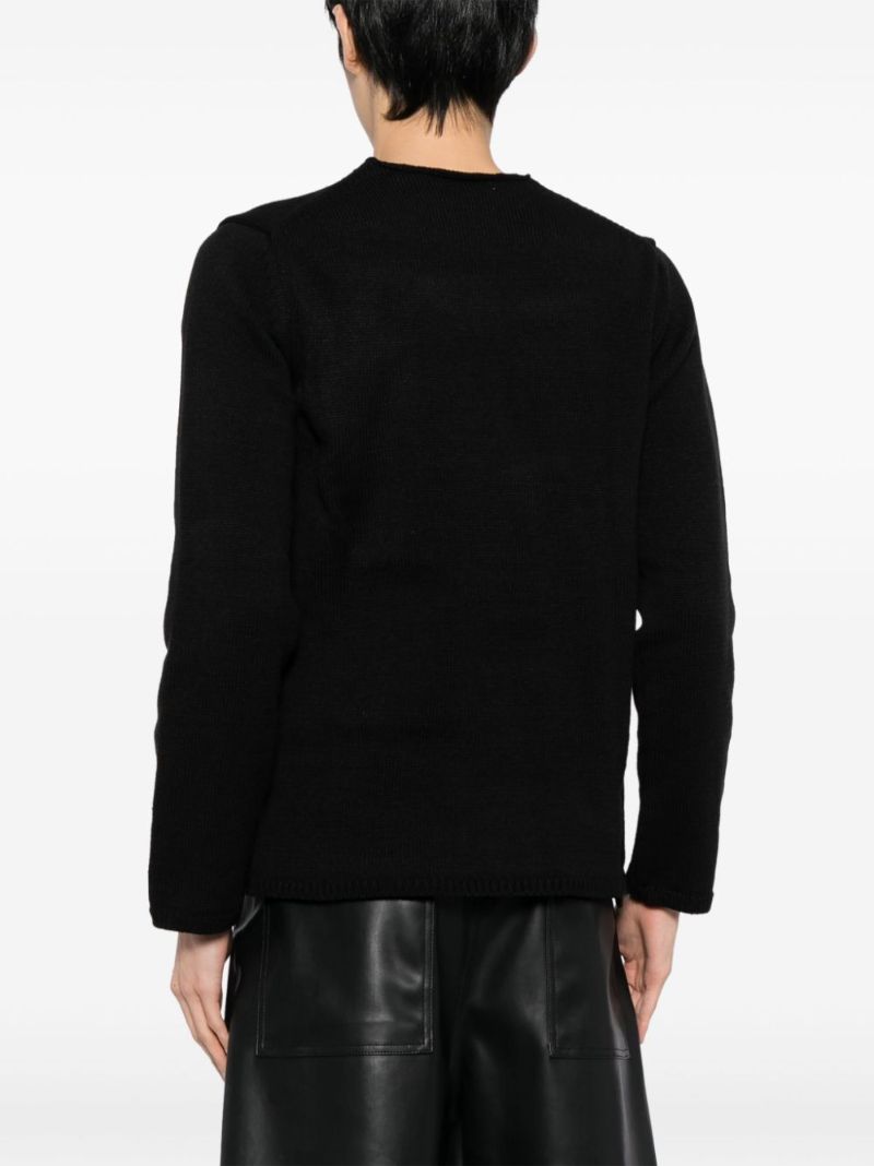 Black Andy Warhol Intarsia Sweater