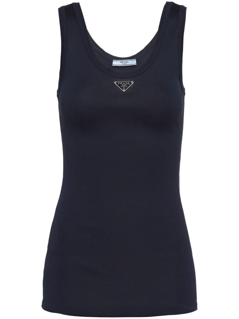 Blue Triangle-logo Tank Top