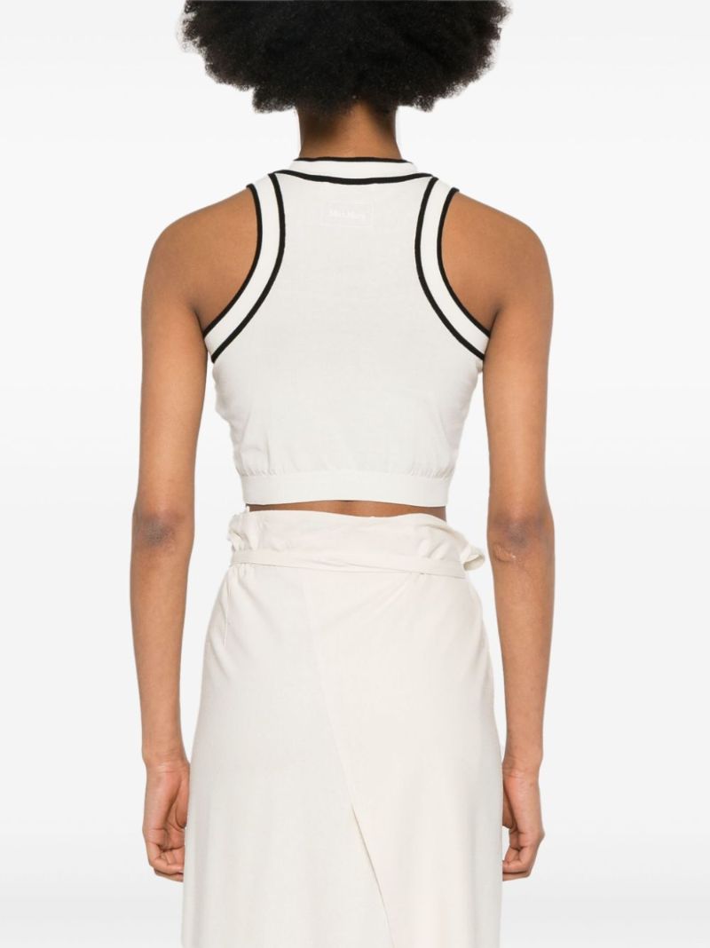 Neutral Knitted Cotton Crop Top