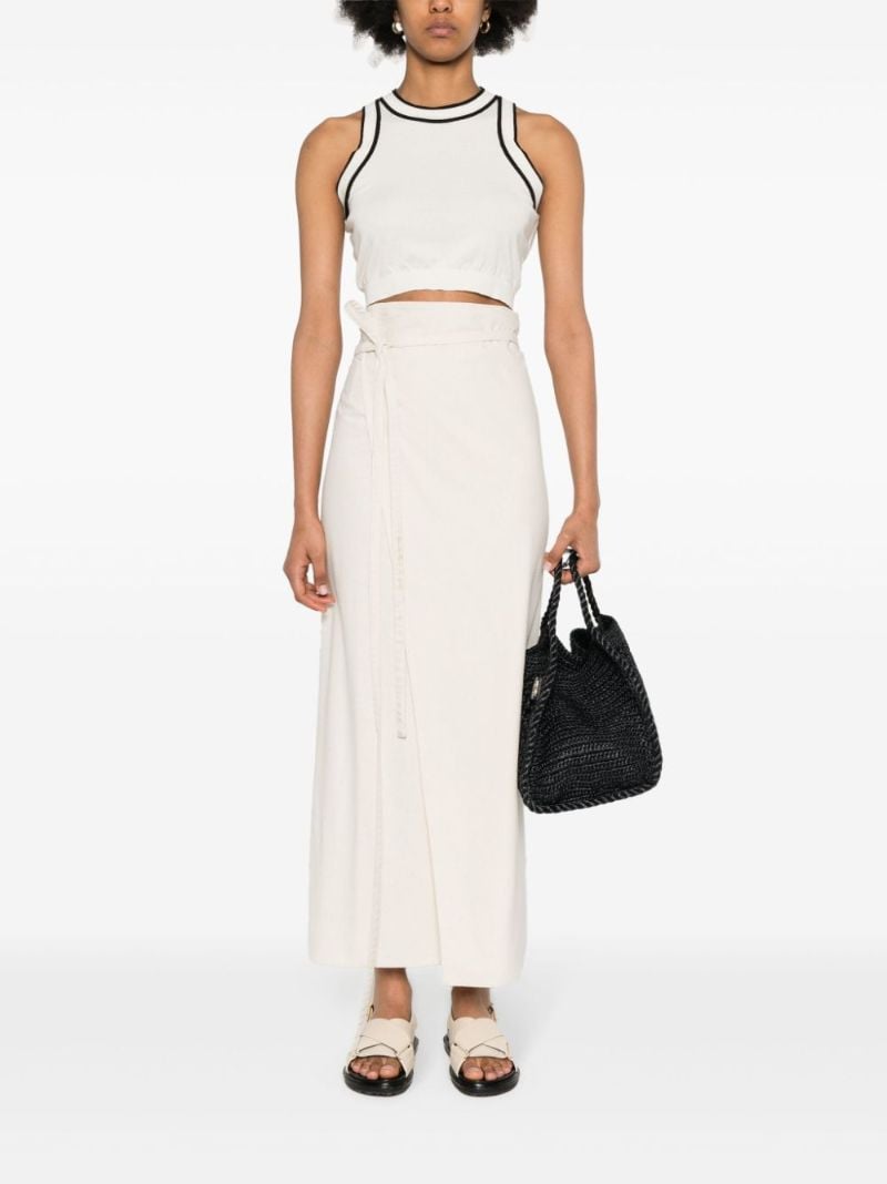 Neutral Knitted Cotton Crop Top