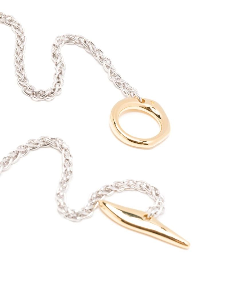 Sterling Silver Robin Chain Duo Necklace