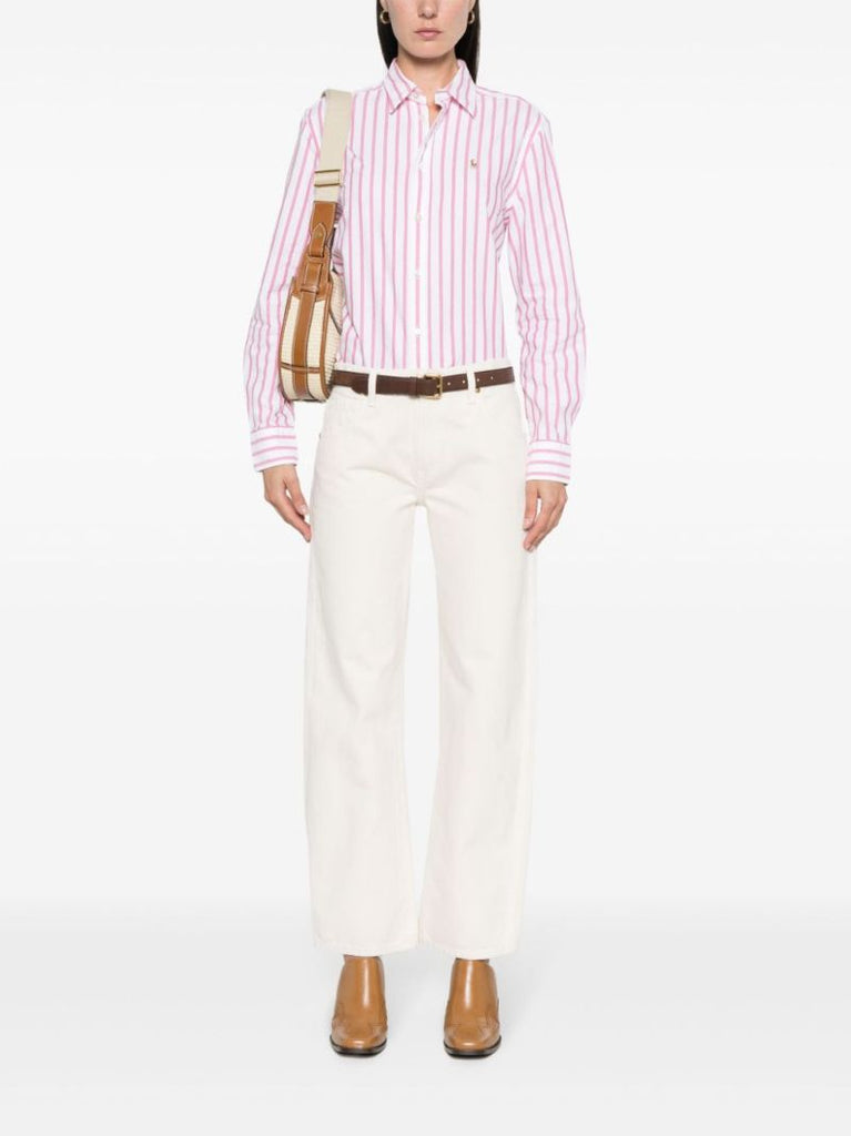 Pink Striped Cotton Shirt
