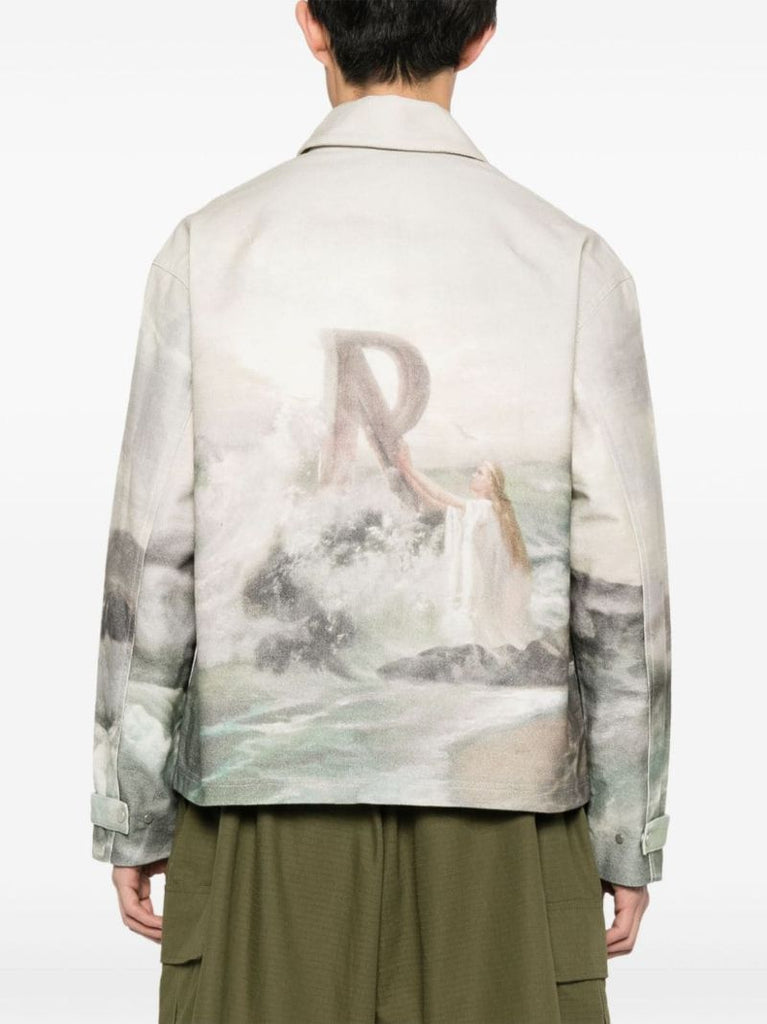 Neutral Higher Truth Zipped Jacket