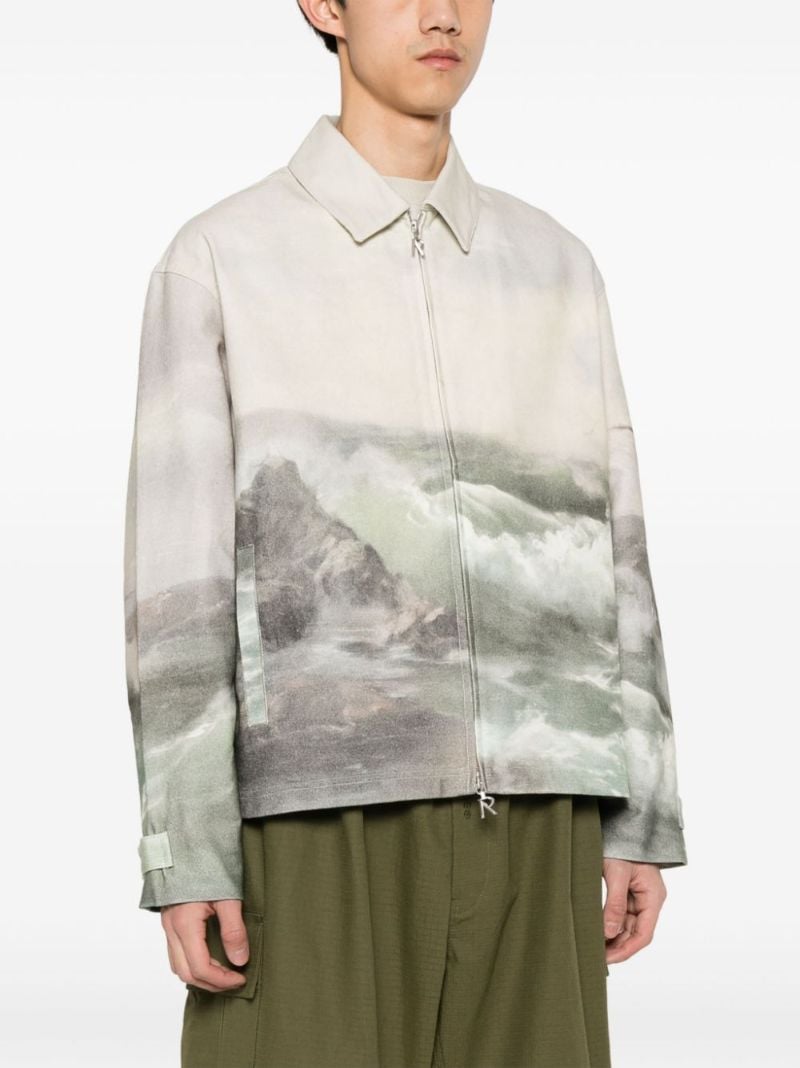 Neutral Higher Truth Zipped Jacket