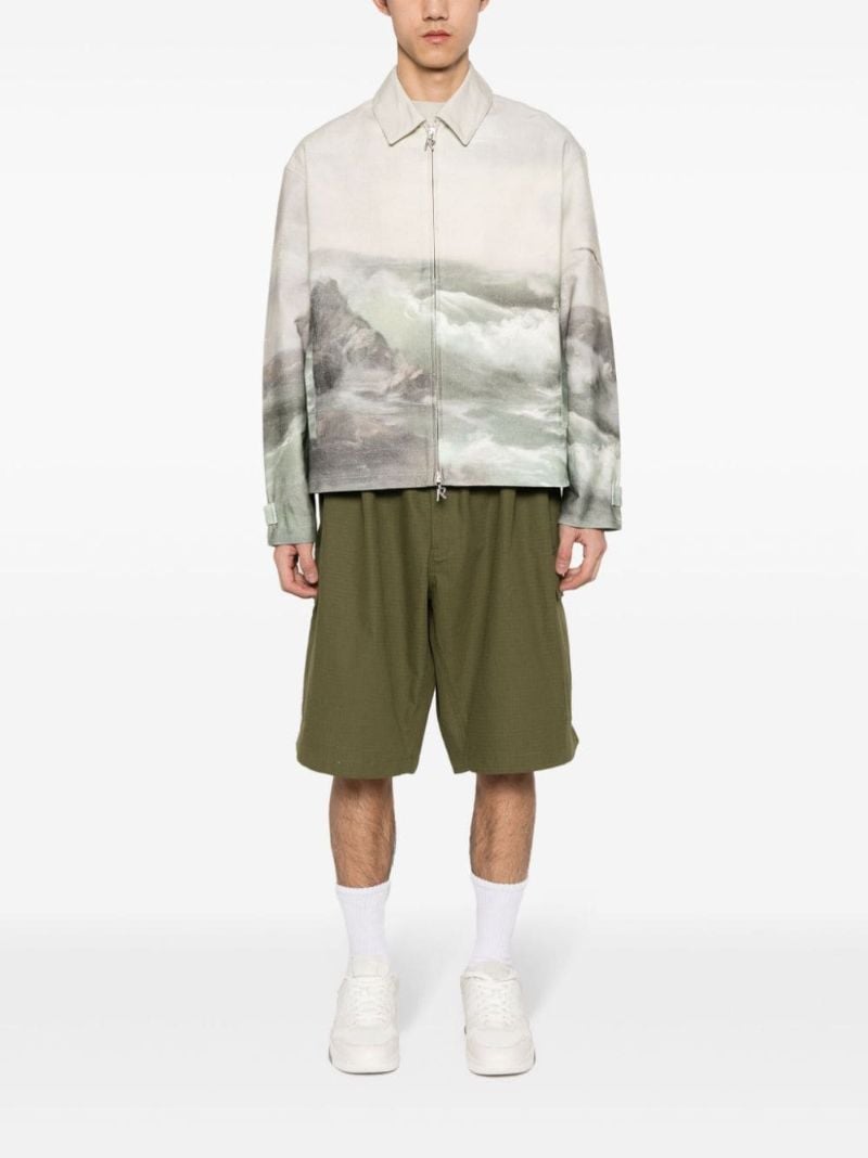 Neutral Higher Truth Zipped Jacket