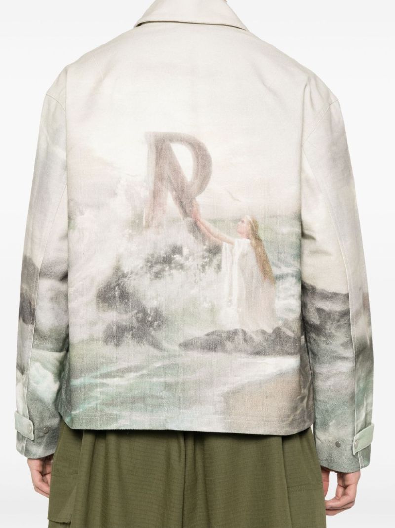Neutral Higher Truth Zipped Jacket