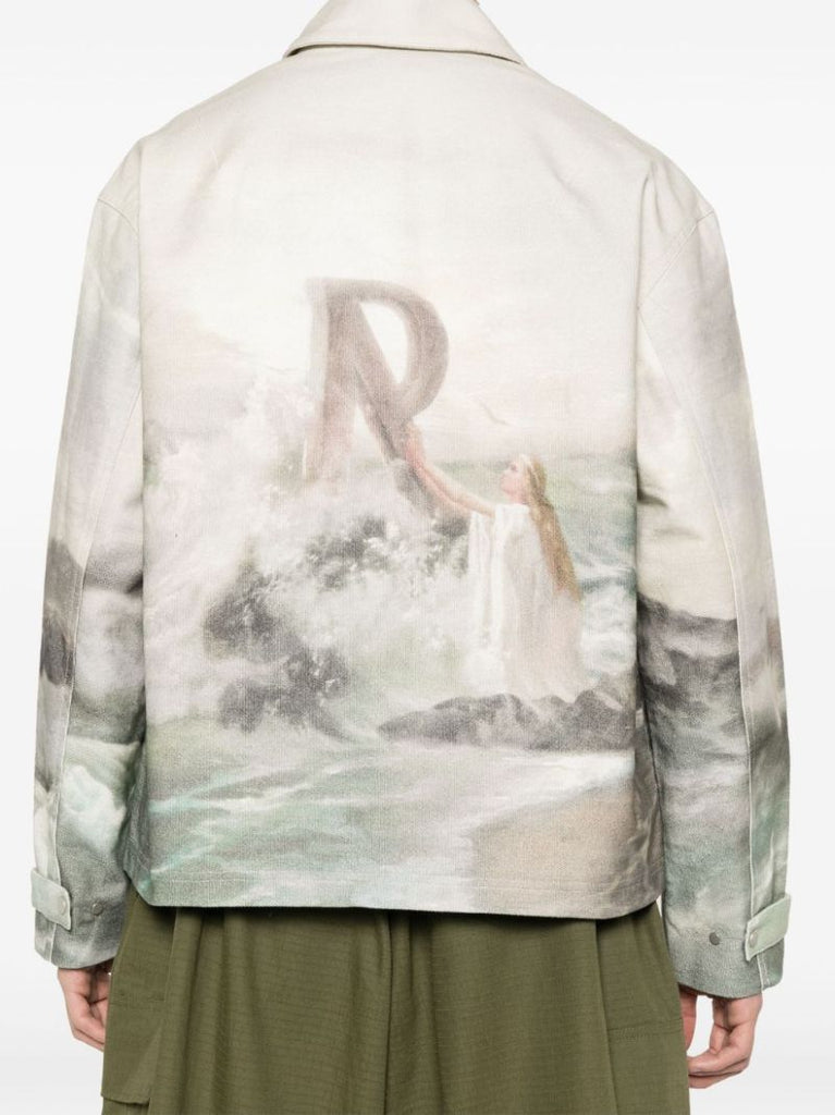 Neutral Higher Truth Zipped Jacket