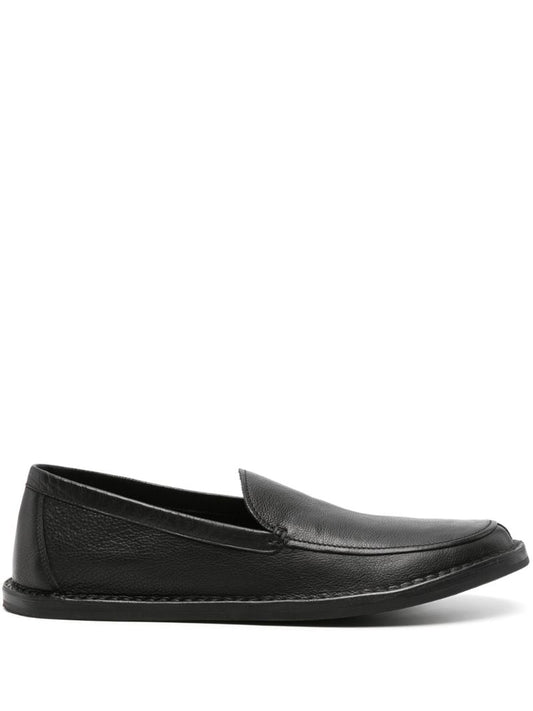Black Cary Leather Loafers