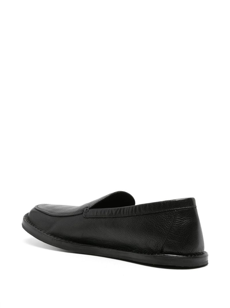 Black Cary Leather Loafers