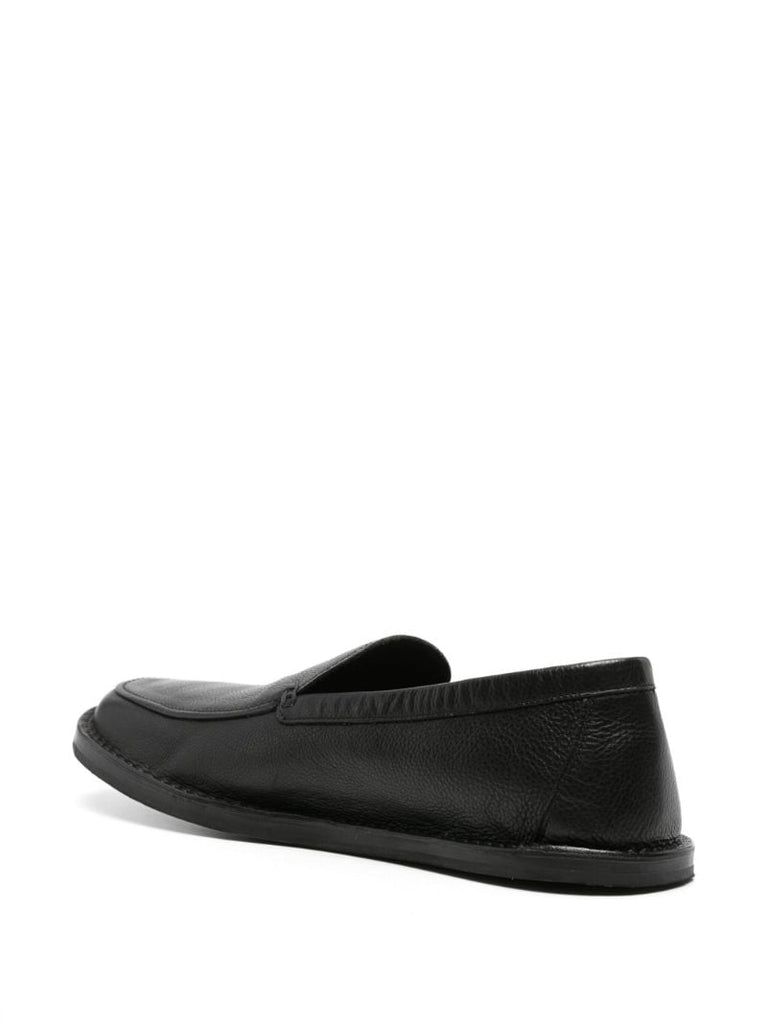 Black Cary Leather Loafers