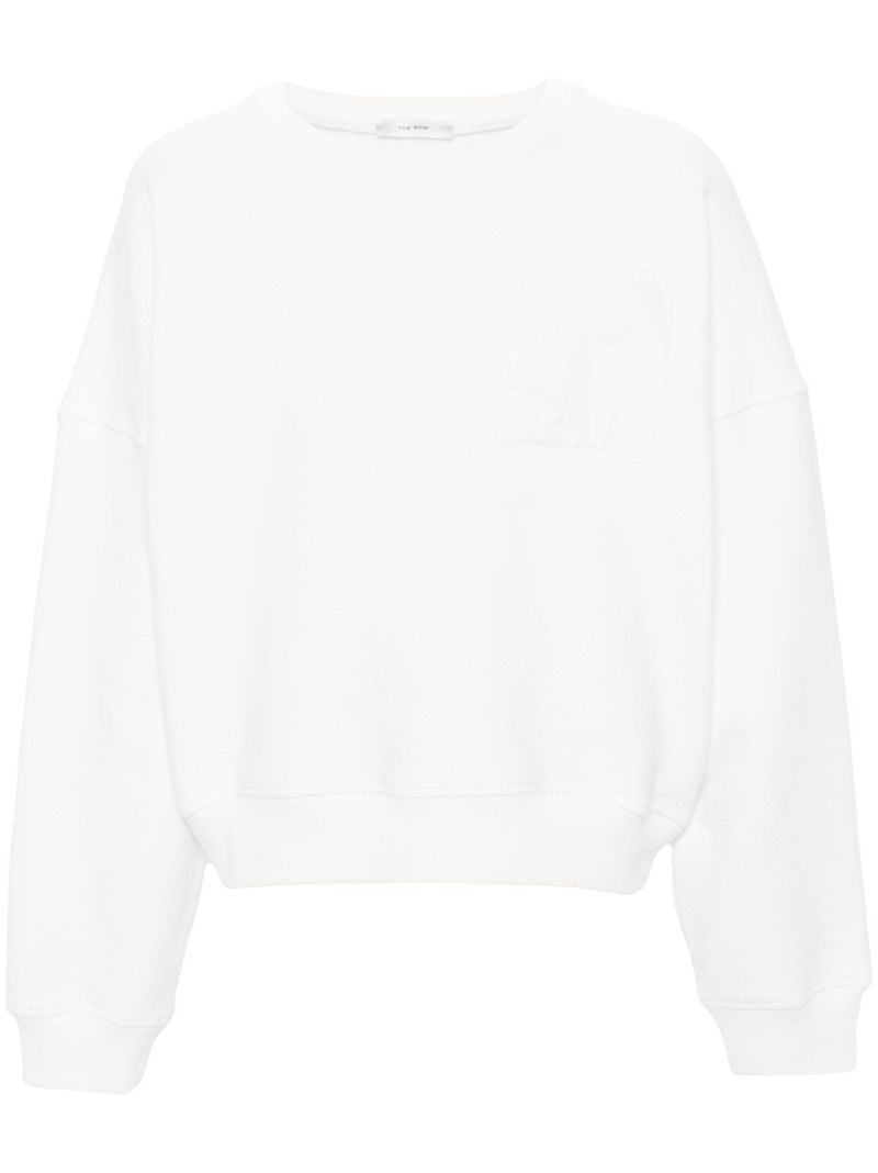 White Troy Jersey Sweatshirt