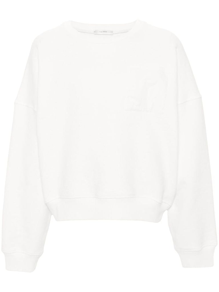 White Troy Jersey Sweatshirt