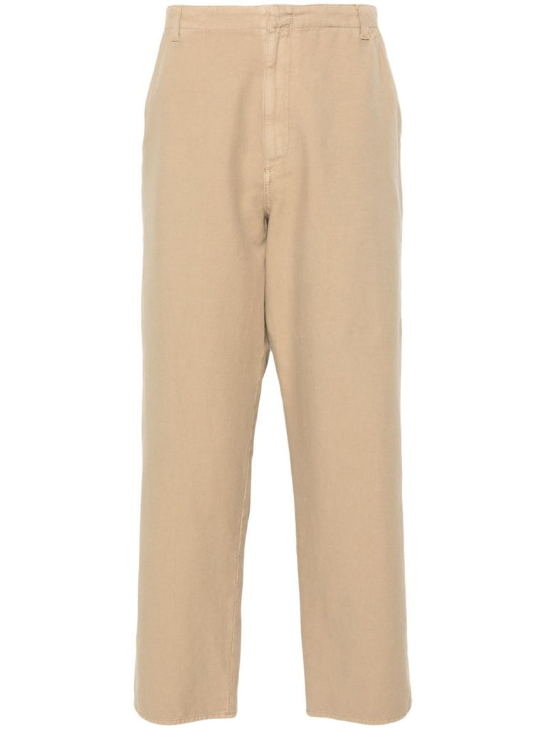 Neutral Marlon Straight-leg Trousers