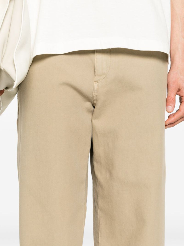 Neutral Marlon Straight-leg Trousers