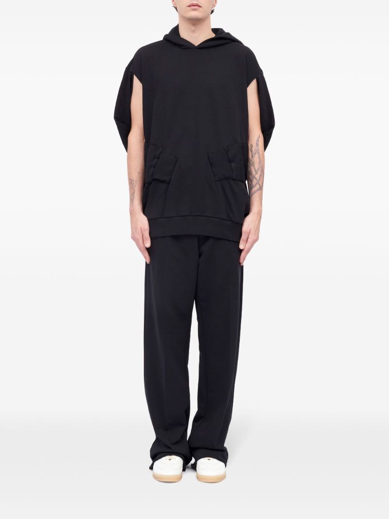 Black Sewn-sleeve Hoodie