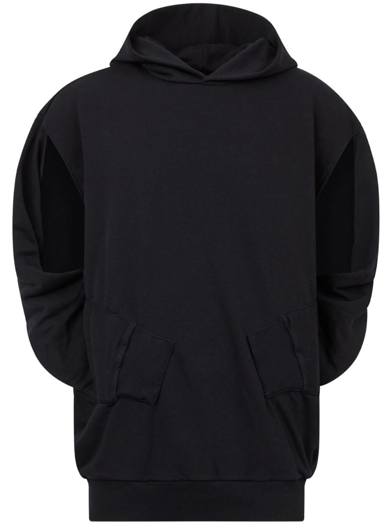 Black Sewn-sleeve Hoodie