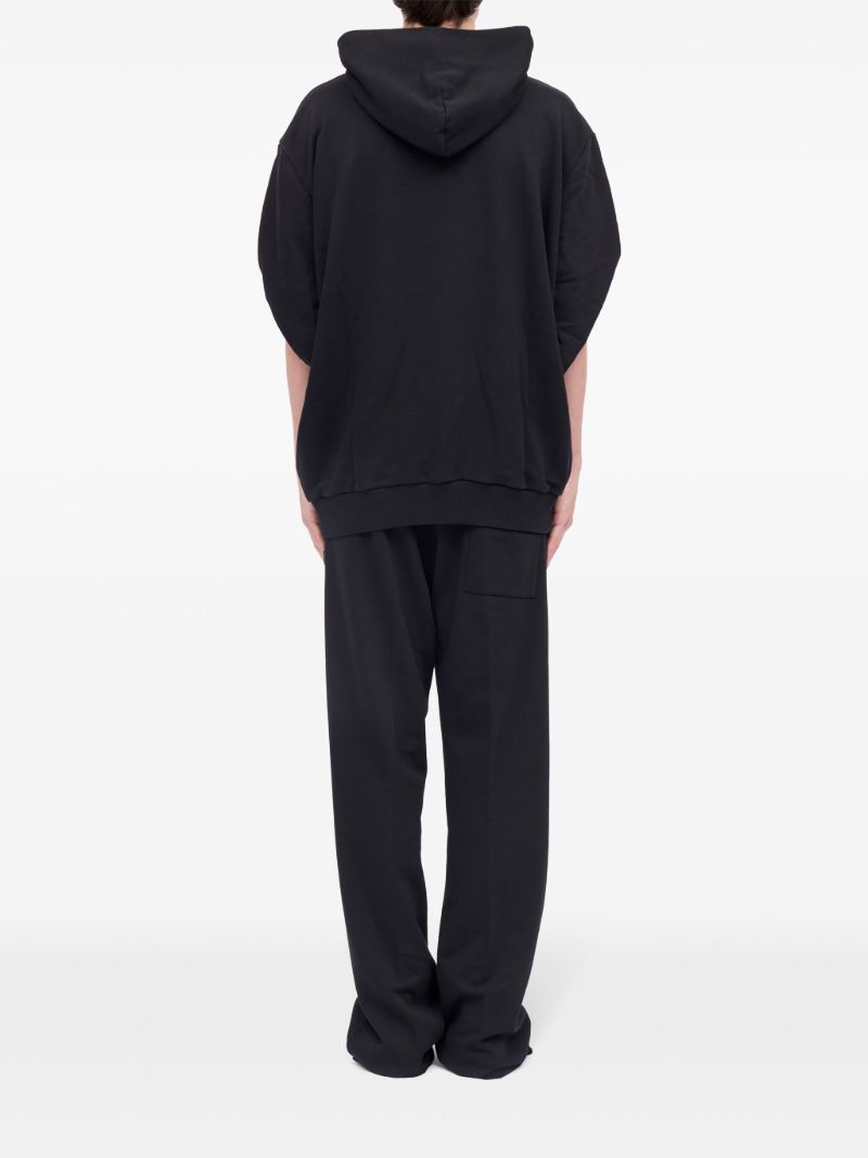 Black Sewn-sleeve Hoodie