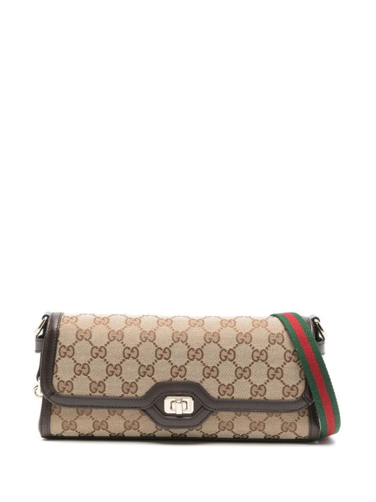 Neutral Small Gucci Luce Shoulder Bag