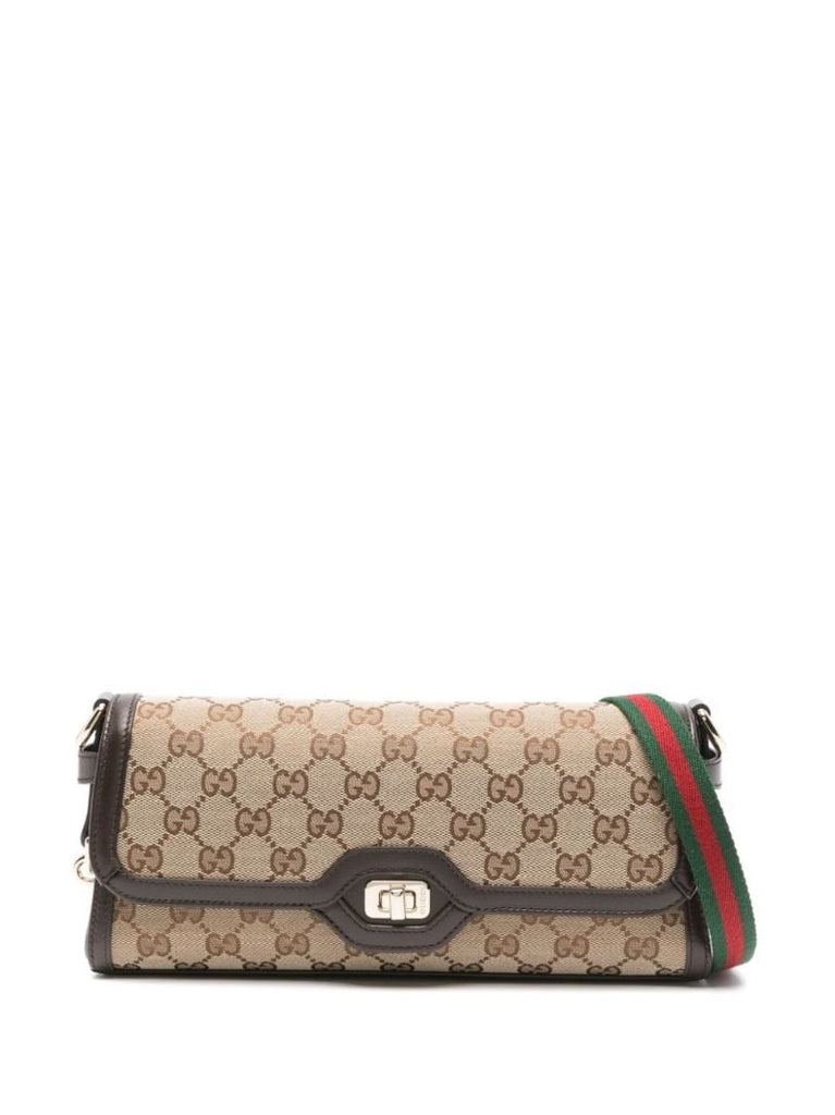 Neutral Small Gucci Luce Shoulder Bag
