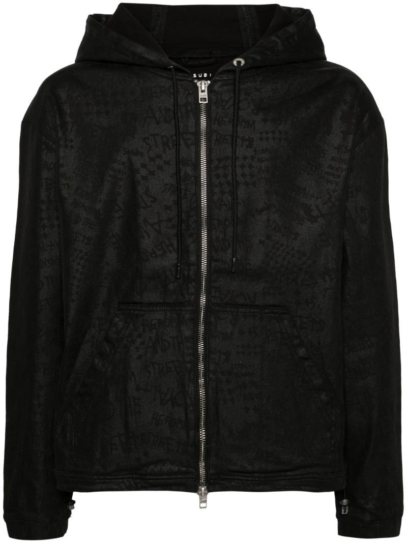 Jacquard Zip-up Hoodie