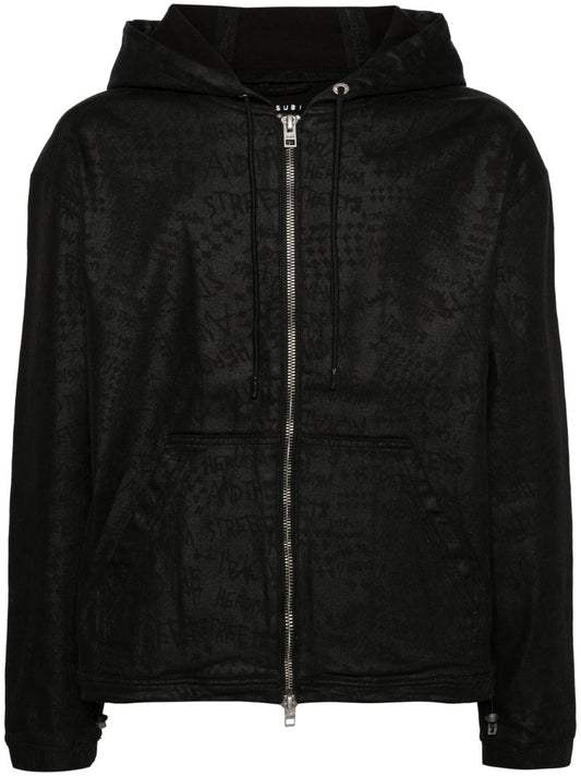 Jacquard Zip-up Hoodie