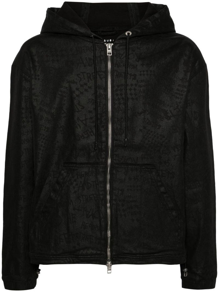 Jacquard Zip-up Hoodie