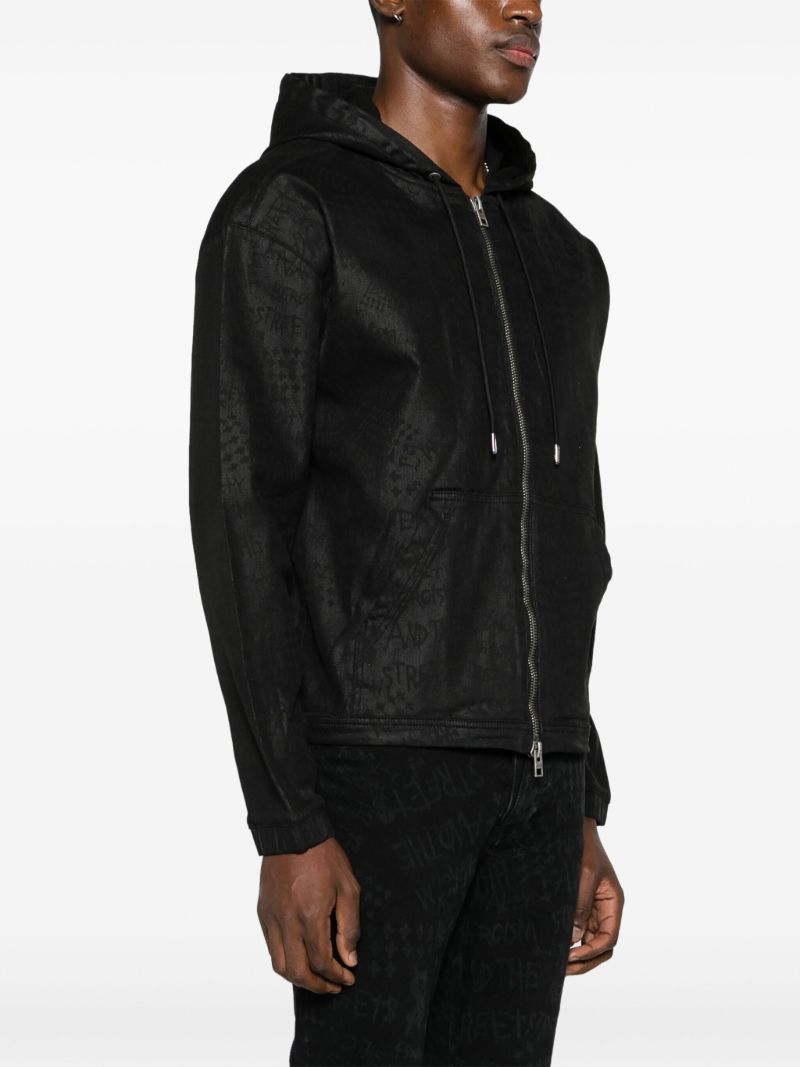 Jacquard Zip-up Hoodie