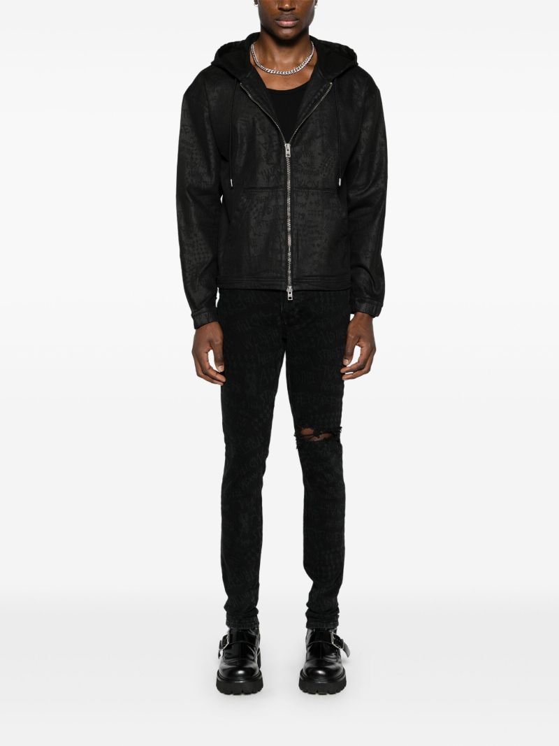 Jacquard Zip-up Hoodie